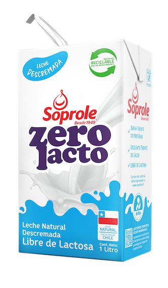 Leche Zerolacto descremada 1L